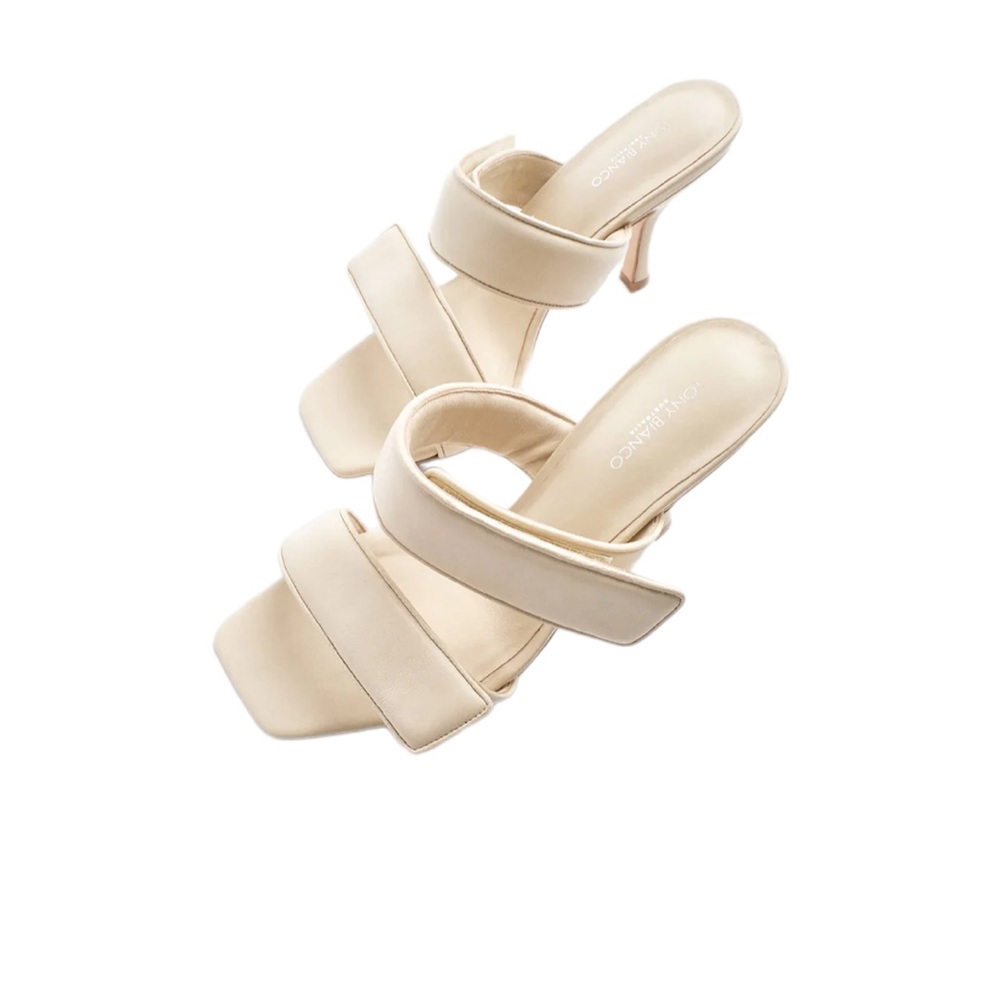 Bounty Vanilla Sheep Nappa 8.5cm Heels Tony Bianco